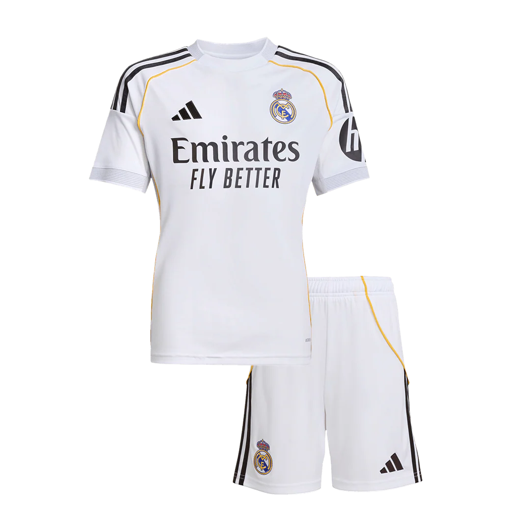 REAL MADRID MAILLOT + SHORT DOMICILE 2025/26 ENFANT