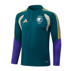 ARABIE SAOUDITE SURVETEMENT D'ENTRAÎNEMENT TIRO 26 COUPE DU MONDE 2026 - VERT/VIOLET
