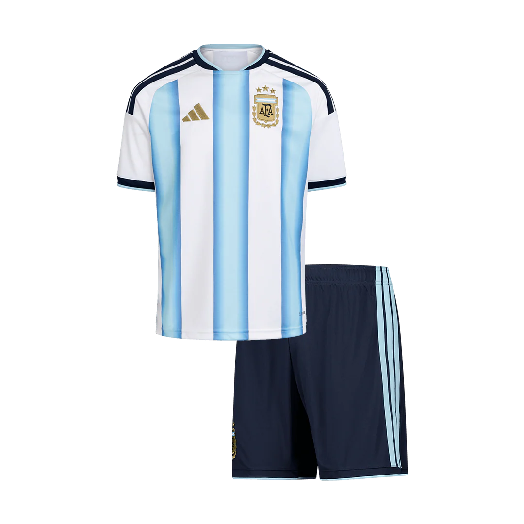 ARGENTINE DOMICILE MAILLOT + SHORT 2025/26 ENFANT