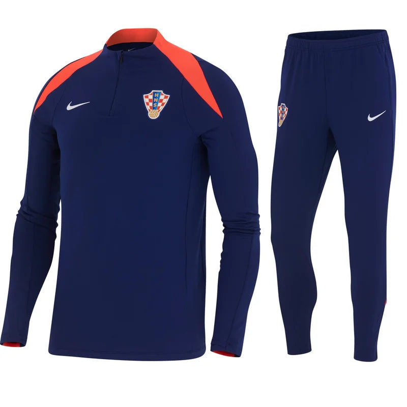 CROATIE SURVETEMENT D'ENTRAÎNEMENT - BLEU/ROUGE