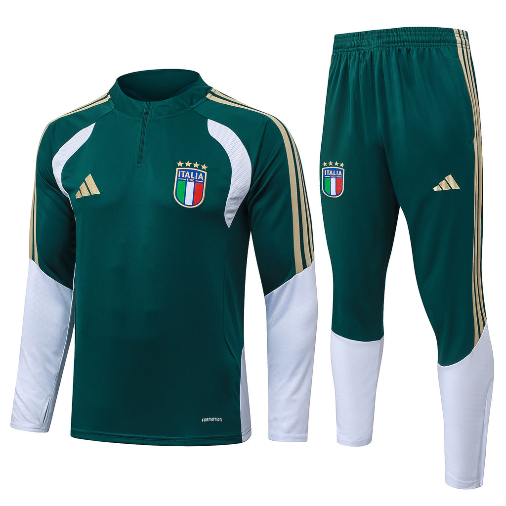 ITALIE SURVETEMENT D'ENTRAÎNEMENT TIRO 26 - VERT/BLANC