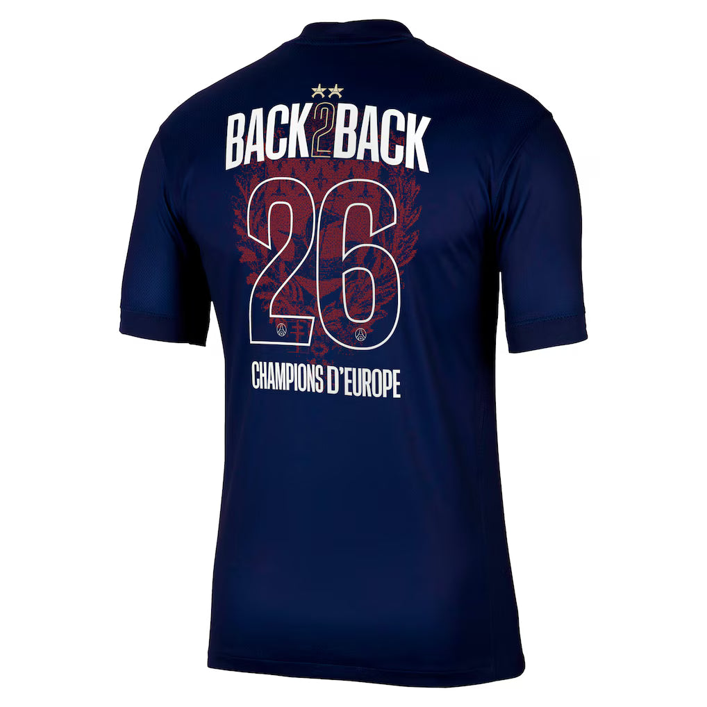 Maillot Domicile Stadium PSG Nike 25/26 - Flocage Champions of Europe - 26
