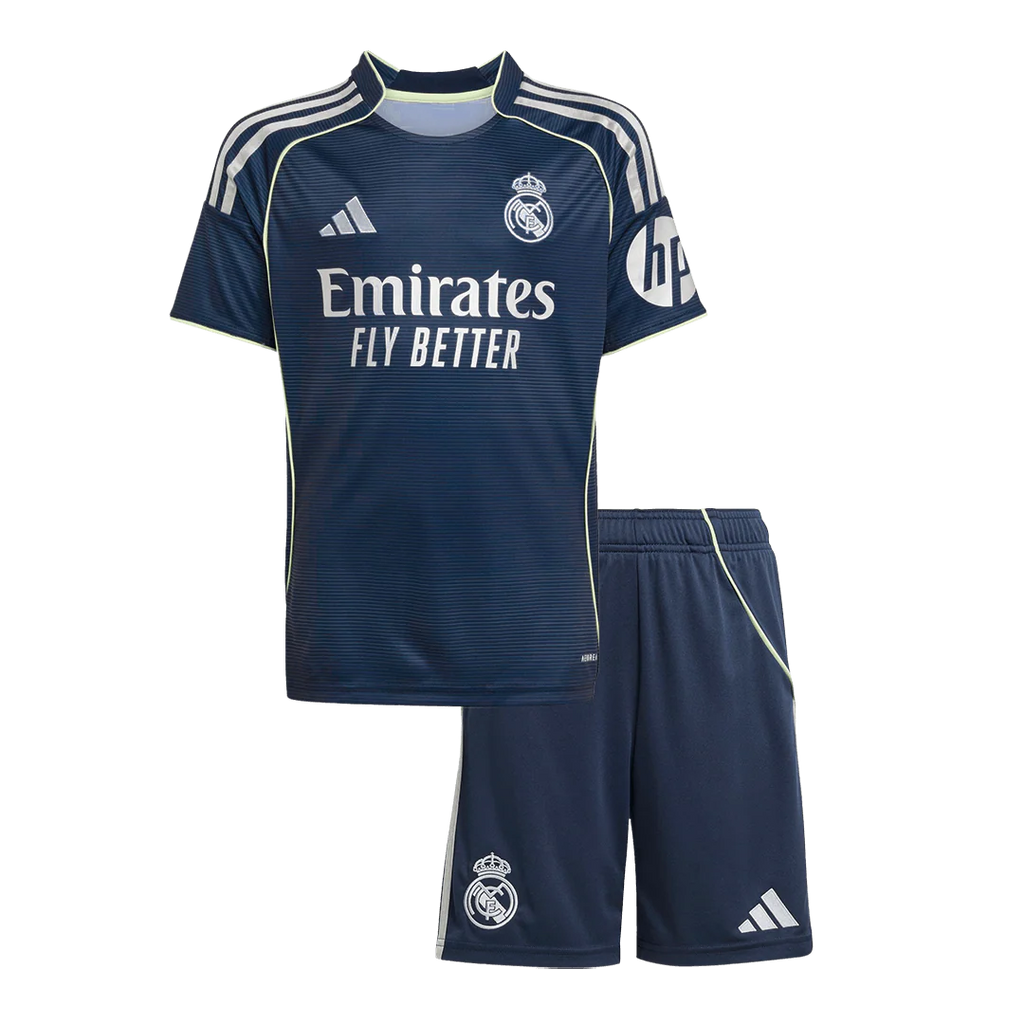 REAL MADRID MAILLOT + SHORT EXTÉRIEUR 2025/26 ENFANT