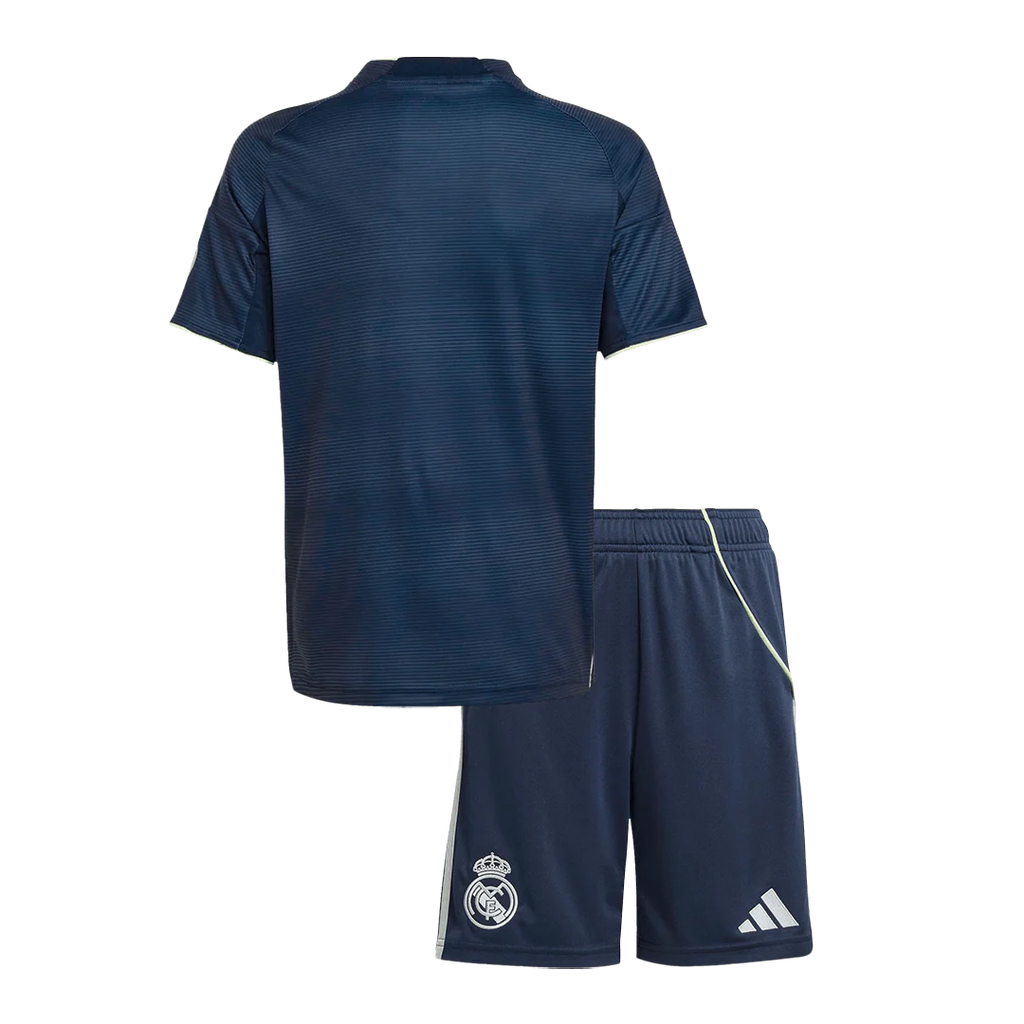 REAL MADRID MAILLOT + SHORT EXTÉRIEUR 2025/26 ENFANT